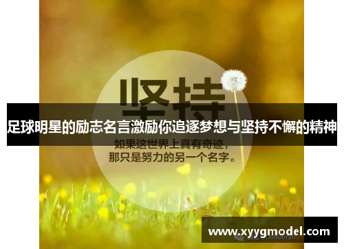 足球明星的励志名言激励你追逐梦想与坚持不懈的精神